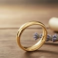 thumbnail image 6 of Mauli Jewels 14K Rose, Yellow or White Gold Plain Men's and Women's Wedding Band Ring (3MM to 6MM), 6 of 7