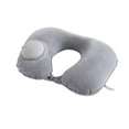 thumbnail image 2 of Almohada de viaje, almohada autoinflable, almohada inflable automática plegable, almohada para el cuello en forma de U para avión, coche, deportes al Gris, 2 of 10