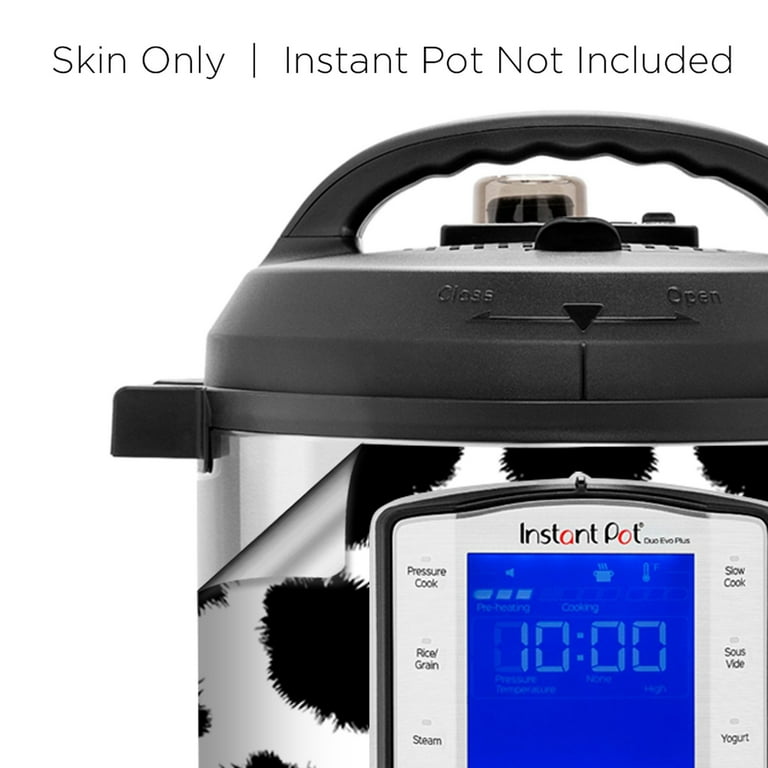 It's A Skin Wrap for Instant Pot Accessories 6 Quart for Duo Evo Plus Cover Sticker | Wraps Fit InstaPot Duo Evo Plus 6 Quart Only | Cow Print Moo