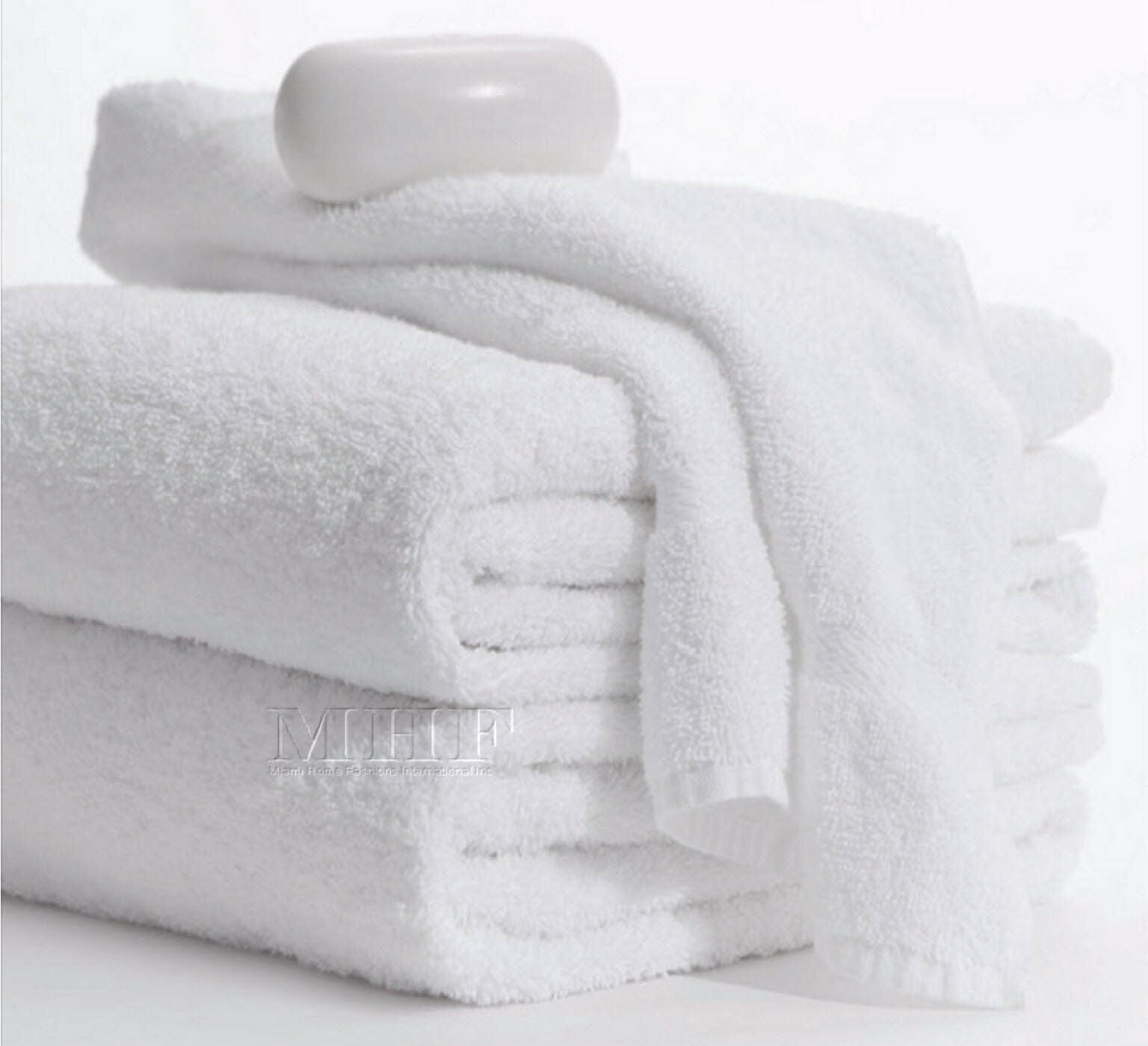 Bath Towels-6 Pack-22x44 inches-White-6.0 Lbs 100% Cotton 