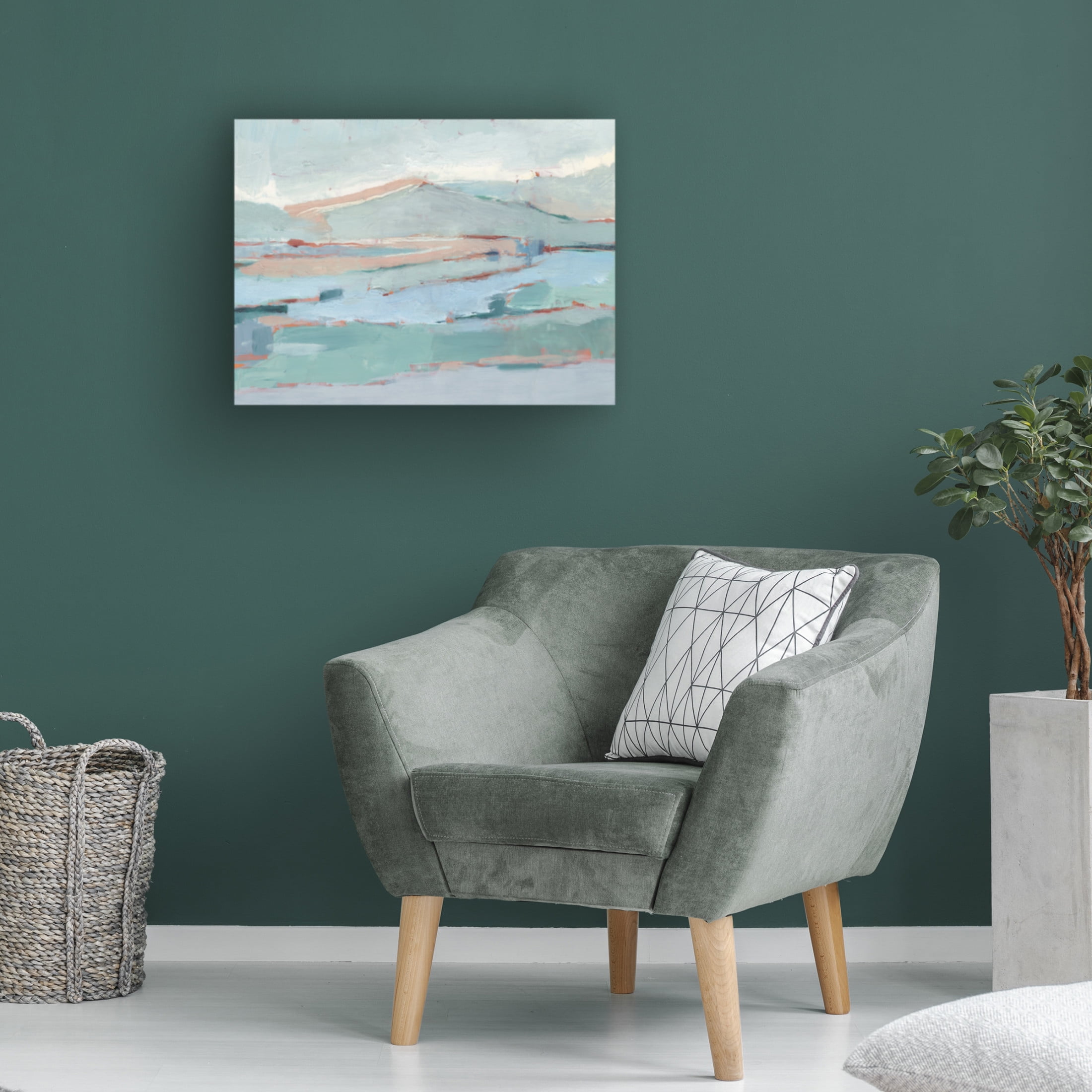 Canvas Wall Art - Ethan Harper 'Pastel River Valley II' Wall Art for Living Room, Bedroom, or Office Décor by Trademark Fine Art - 24 x 18 Inches