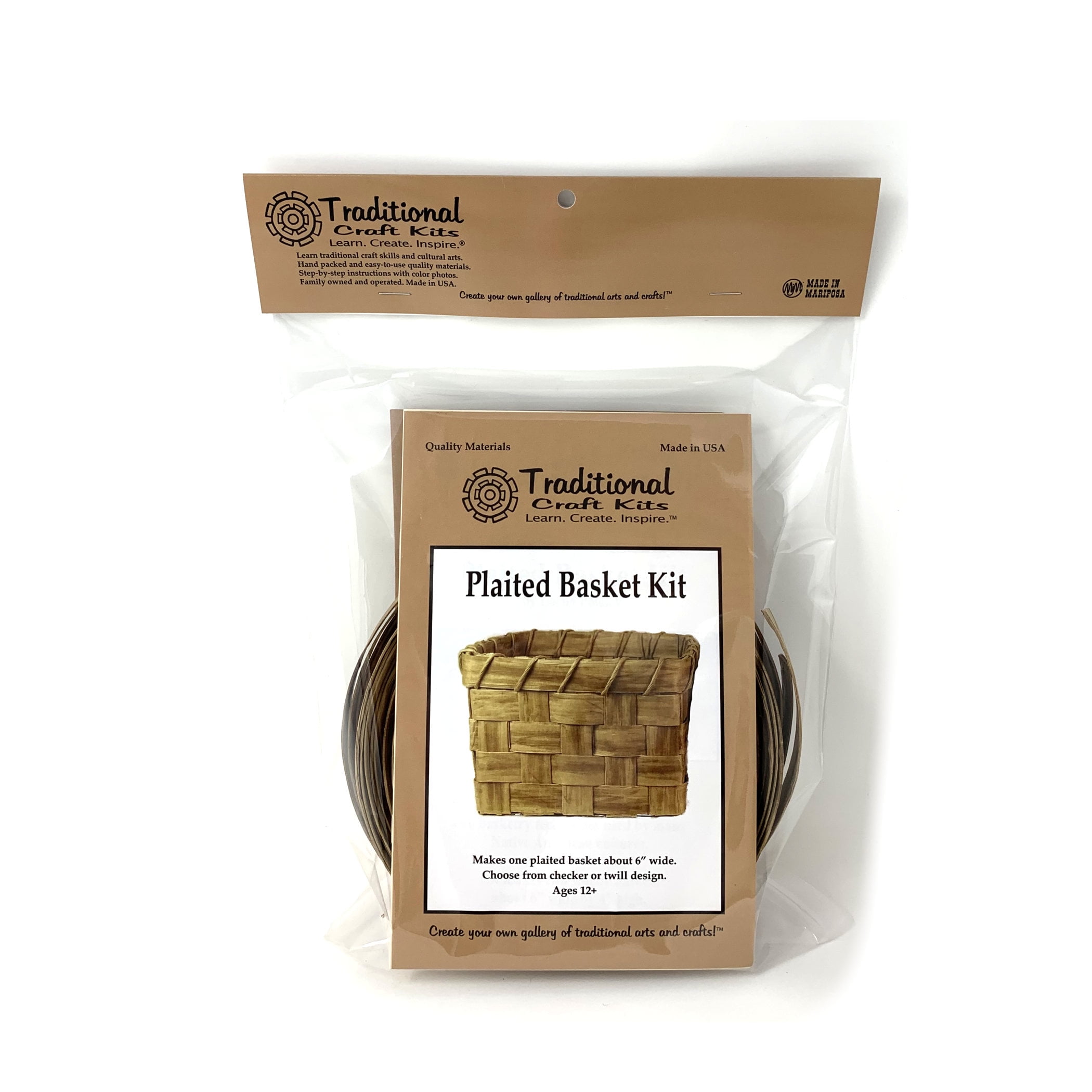 Traditional Craft Kits: Plaited Basket Kit - Plain Weave