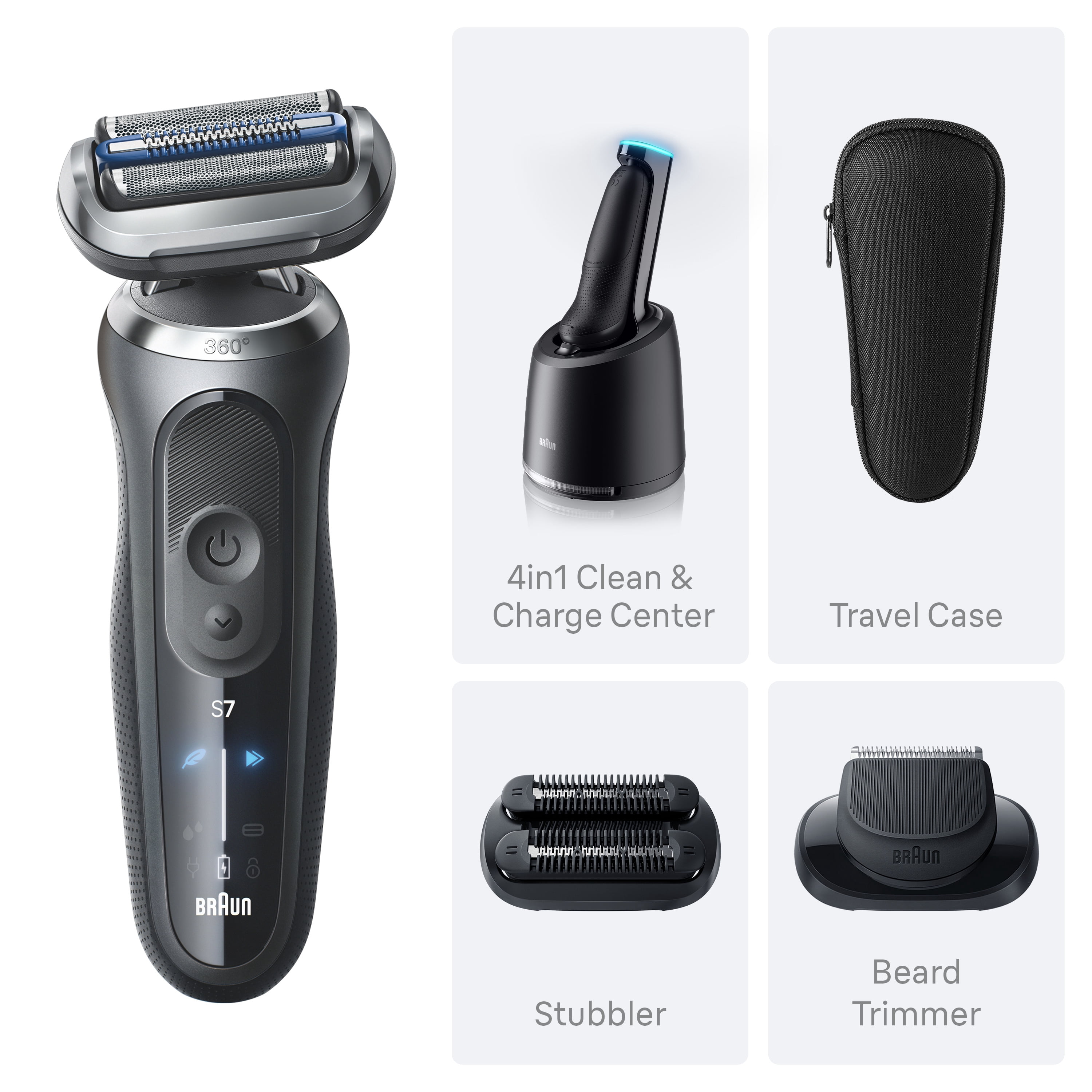 Braun Series 7 7120s Electric Shaver with Precision Trimmer for
