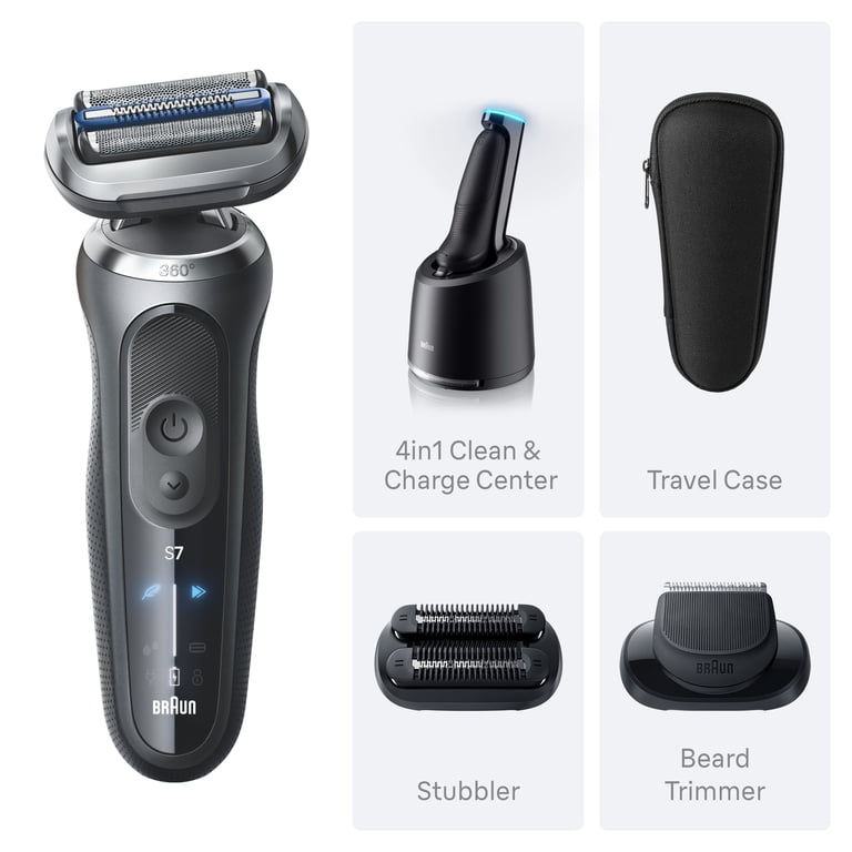 Braun, Electric Shaver, Series 7 7185cc, Wet & Dry Rechargeable