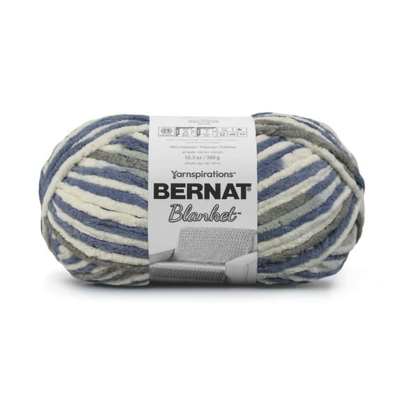 Bernat Blanket 6 Super Bulky Polyester Yarn, Countryside 10.5oz/300g, 220 Yards