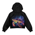 thumbnail image 5 of Xoenoiee Turtle Paint Splatter Print Girls Hoodies Quarter Half Zip Pullover Oversized Sweatshirts with Pocket Long Sleeve Jacket Fall Clothes, 13-14 Years, 5 of 7