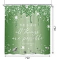 thumbnail image 5 of 4Pcs Pink Diamonds Quotes Shower Curtain Sets with Non-Slip Rugs, Toilet Lid Cover and Bath Mat, Bible Verse Christian Scripture Shower Curtain with 12 Hooks, Luxury Bath Curtain for Bathroom, 5 of 7