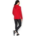 thumbnail image 4 of Under Armour Women's Hustle Fleece Hoodie , Red 600/White , 3X-Large Tall, 4 of 7