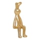 thumbnail image 2 of Figura Decorativa - Forma de Conejo Dorado, 2 of 3