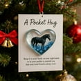 thumbnail image 3 of Dserfhy 1/2/3Pcs Pocket Hug Pendant Heart Shape Horse Pattern Acrylic Christmas Hanging Ornament Home Party Festival DIY Gift, 3 of 7