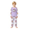 thumbnail image 2 of Family Halloween Pajama Set Long Sleeve Crew Neck, Soft Halloween Family Pajamas with Cute Ghost Candy Print, Adorable Matching Halloween Pajamas Sleepwear, 2 of 7