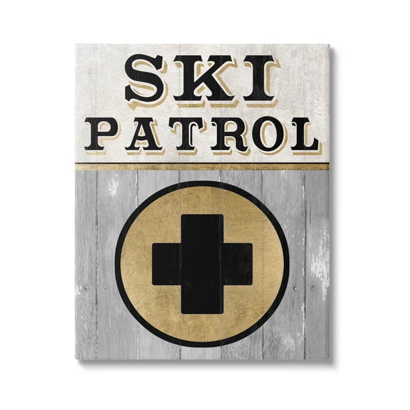 Stupell Industries Ski Patrol Medical Skiing Graphic Art Gallery Wrapped Canvas Print Wall Art, Design by Livi Finn