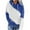 Blue, variant on Jinhomg Women's Fashion Sweatshirts and Hoodies Comfy Simple Color Block Pullovers Casual Long Sleeve Drawstring Hoodies with Pockets Black L