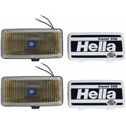 Hella 550 Series 55W 12V H3 Fog Lamp Kit - Amber