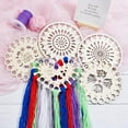 thumbnail image 4 of 5 Pcs Wooden Floss Organizer Embroidery Floss Holder Needlework Thread Sorter for Stitch Projects for diy, 4 of 5