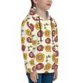 thumbnail image 3 of Pofeuu Sunflowers And Skull Print Kids Pullover Hoodies Warm Thick Hooded Sweatshirt with Packet for Boys Girls-Small, 3 of 6