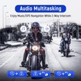 thumbnail image 3 of Auriculares Bluetooth para moto LEXIN B4FM 10 Riders IP67, 3 of 9