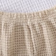 thumbnail image 5 of CYRBOKO Outfit Sets for Girls, Sleeveless Casual Elastic Waist Knitted Tops Shorts Two-piece Sets Beige Size 3-4 T, 5 of 7