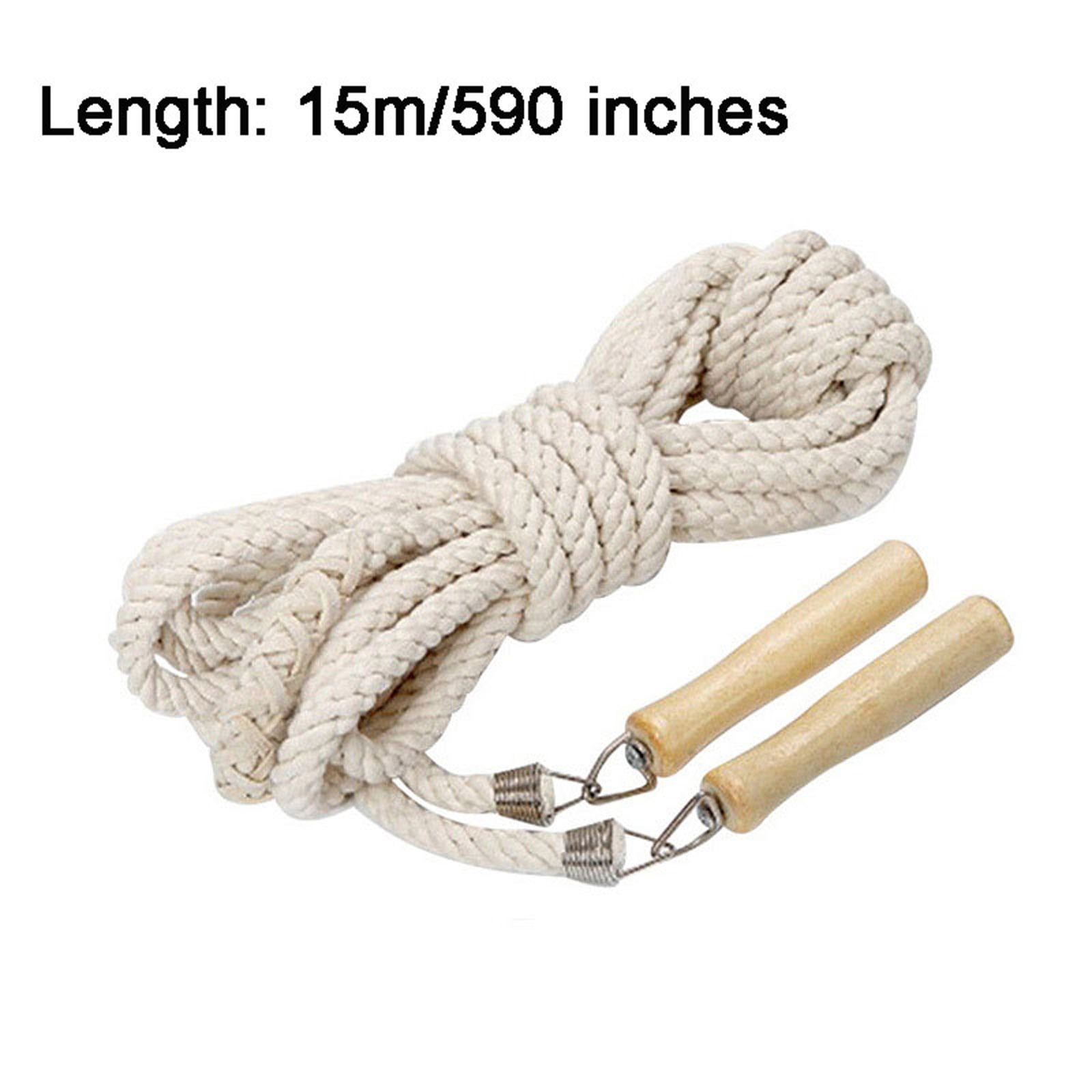 Viflosae Jumps Ropes Jumps Ropes for Fitness Multi Player And Linen Rope Game With Thick Wooden Controller Adult Swinging Rope Collective Swinging Big Rope