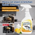thumbnail image 1 of Limpiador multifuncional de manchas de aceite 500ml • Spray de espuma desengrasante fuerte • Limpiador profundo para la cocina para la cocina para la encimera de la parrilla • Con aroma a limón, 1 of 4