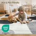 thumbnail image 4 of ODIKA Brindle Abstract Spotted Minimalist Tone Inspired Marbled Field Low Profile Flatwoven for Great Room, Indoor Open Concept, Large Living, 4 of 7