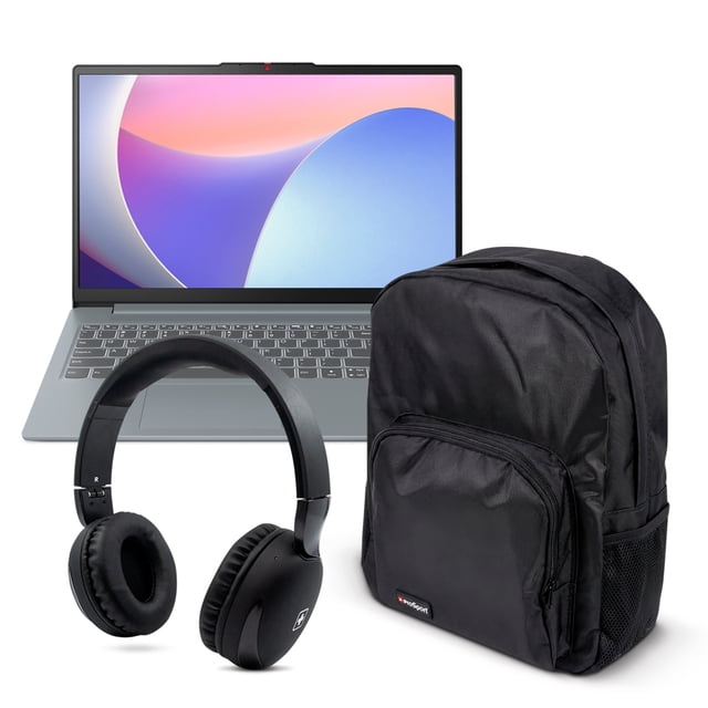 Combo Laptop Lenovo IdeaPad Slim 3 15.6” Touch Core i3 8GB 512GB SSD Gris Ártico + Audífonos Bluetooth y Mochila