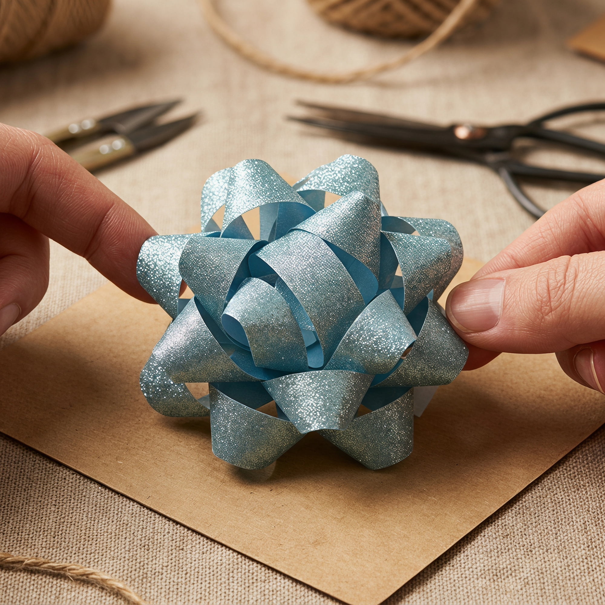 Unique Bargains Pre-Made Gift Bows for Creative Gift Wrapping and Decoration Light Blue
