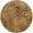 Brown, variant on 8' Gray Round Floral Power Loom Area Rug