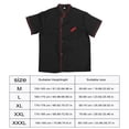 thumbnail image 2 of Eease Unisex Short Sleeve Chef Uniform Basical Chef Catering Shirt for Bakery Food Service Restaurant Size M (Black), 2 of 5