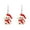 E, variant on Earrings For Women,Cartoon Dripping Oil Colored Santa Claus Elk Christmas Earrings