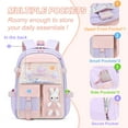 thumbnail image 4 of SANMADROLA Backpacks Bunny School Backpack Cute Backpack Laptop Bag School Bookbag, Pruple, 4 of 8