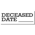 thumbnail image 5 of Large Self-Inking Deceased Date Stamp, Trodat Printy 4913, Press and Print Stamping, Impression Size 7/8" x 2-1/4", Up to 10,000 Impressions - Blue Ink, 5 of 10