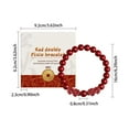 thumbnail image 3 of Opehuo Bracelet Perlé Bracelet en Cristal, Bracelet Perles Rouges Gourde Blanche, Bracelet Pixi Invitation à la Fortune, Bracelet de Prière, Bracelet Améthyste, Cadeau pour Petit Ami Ami Ami Famille(L), 3 of 9