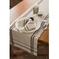 thumbnail image 3 of DII 14x108" Modern Cotton French Stripe Table Runner in Beige/Black, 3 of 6