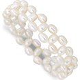 thumbnail image 1 of Fashion 6-7mm White Rice Freshwater Cultured Pearl Stretch Bracelet Made In China qh4772, 1 of 5