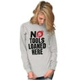 thumbnail image 4 of No Tools Loaned Here Mechanic Humor Plus Size Long Sleeve Graphic Tee Shirt Brisco Brands 2X, 4 of 5