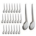 thumbnail image 3 of 24 Uds cucharas para cena, cucharas para sopa, vajilla ligera, cucharadas de acero inoxidable para cafetería, Bar, para servir salsas, olla caliente L, 3 of 8