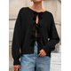thumbnail image 5 of Suéter PRETTYGARDEN con Lazo Frontal Manga Larga Negro XL, 5 of 8