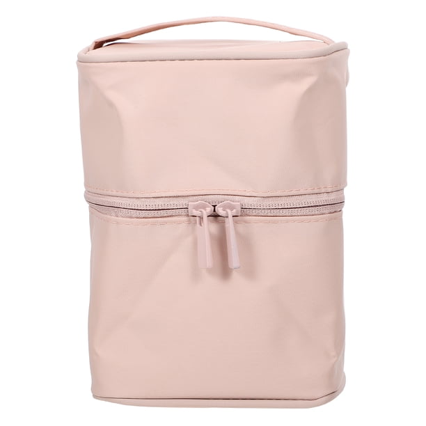Bolsa de maquillaje de gran capacidad portátiles de cosméticos impermeables con cremallera