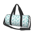 thumbnail image 2 of Xecao Utensiles print Round Travel Duffel Bag is a foldable gym bag with an inner pocket, perfect for travel sports, 2 of 8