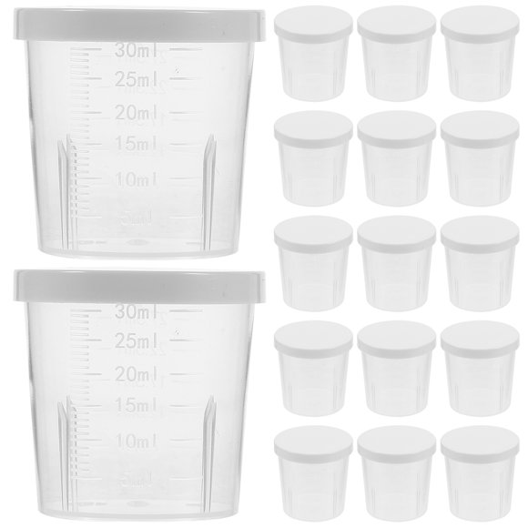 50Pcs Plastic Sauce Cups Transparent Conical Spout For Home Cooking Outdoor Dining