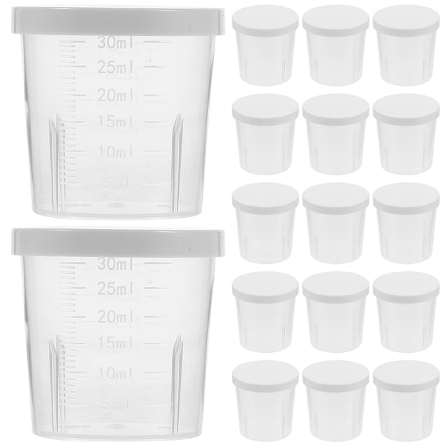 50Pcs Plastic Sauce Cups Transparent Conical Spout For Home Cooking Outdoor Dining
