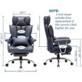 thumbnail image 3 of Efomao Desk Office Chair Big High Back Chair PU Leather Computer Chair Managerial Executive Swivel Chair with Lumbar Support My Lux Decor Round, 3 of 14