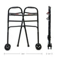 thumbnail image 4 of AireMed Bariatric Walker with 5" Wheels – Folding Walker Skis Glides Included - Extra Wide 600 lb Capacity - Adjustable Height&nbsp;, 4 of 6