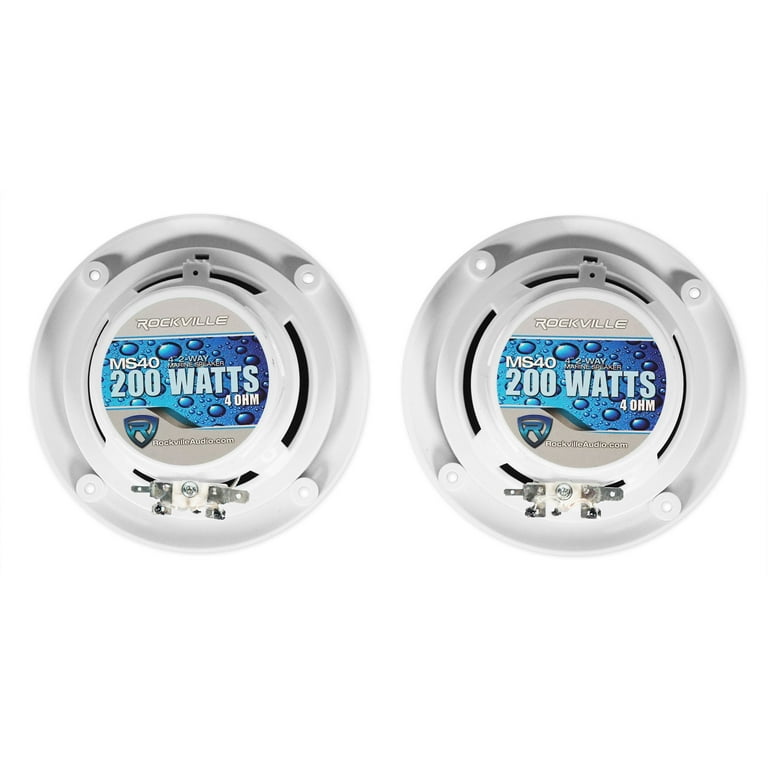 Pair Rockville MS40W White 4