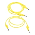 thumbnail image 3 of Cable de prueba de silicona con conector banana de 4 mm, 2 unidades, 39,4 pulgadas, 15 A, calibre 18 AWG Amarillo, 3 of 9