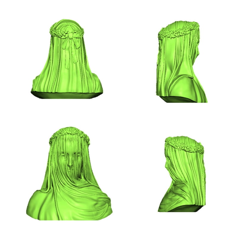 Veiled Lady Candle UV Crystal Epoxy Mold Female Bride Antique Bust Statue Sculpture Woman Body Resin Silicone Mould DIY