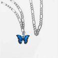 thumbnail image 4 of 1 Uds (oro) tobillera de plata de quilates delicada colgante de mariposa diseño único sandalias de playa bohemias pulsera de cadena de pie Sexy ER, 4 of 4