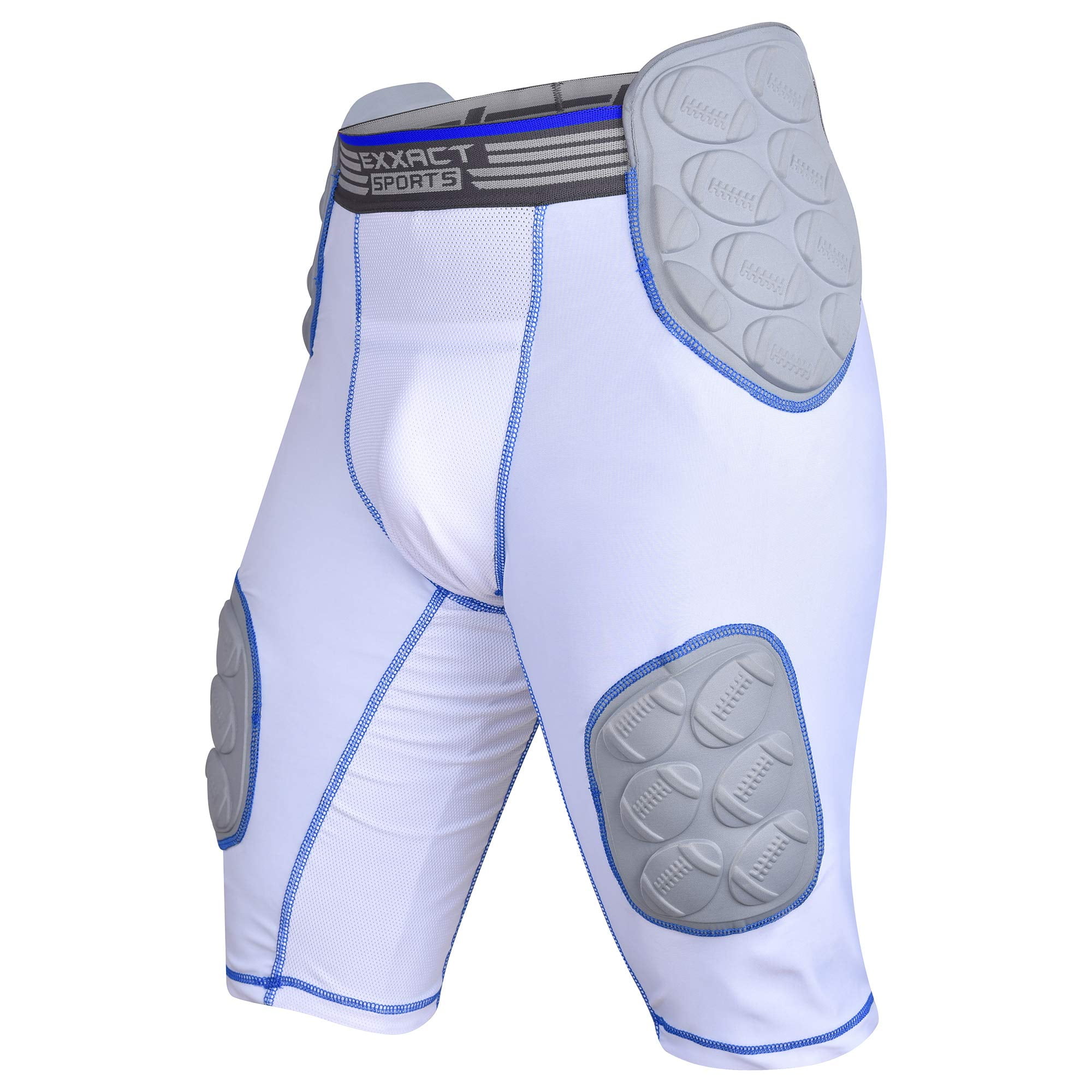 5-Pad Pockets Football Girdle Polyester Mesh for Comfort & Breathability 5 Youth & Adult Sizes 