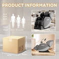 thumbnail image 3 of BILITOK Full Body Zero Gravity Massage Chair with Heating, Airbags, Bluetooth Speaker, Foot Roller, and Touch Screen Control - Grey, 3 of 8
